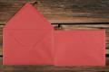 [350410] Briefhüllen 110x156 mm Nassklebend Metallic Rosso 120 g/qm